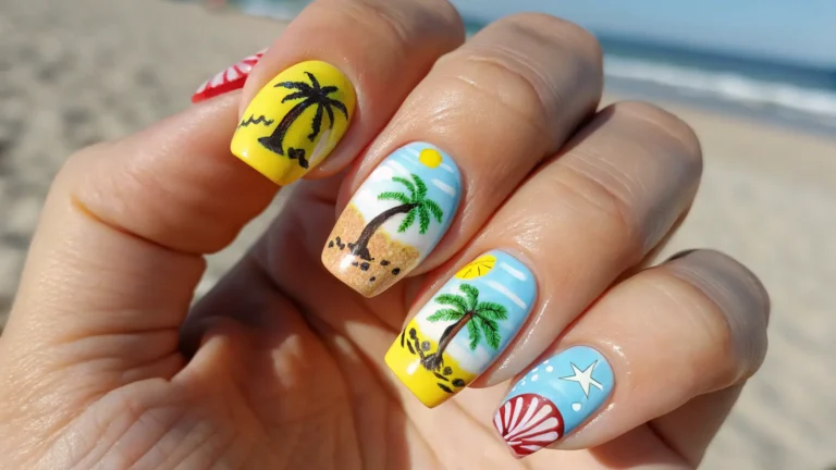 vacation nails summer